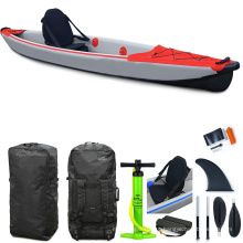 Superior 2021Single Seat Good Price  Water Dropstitch Kayak Inflatable Fishing Kayak
